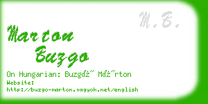 marton buzgo business card